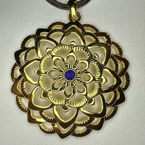 Joan Rivers Mandala Pendant Necklace